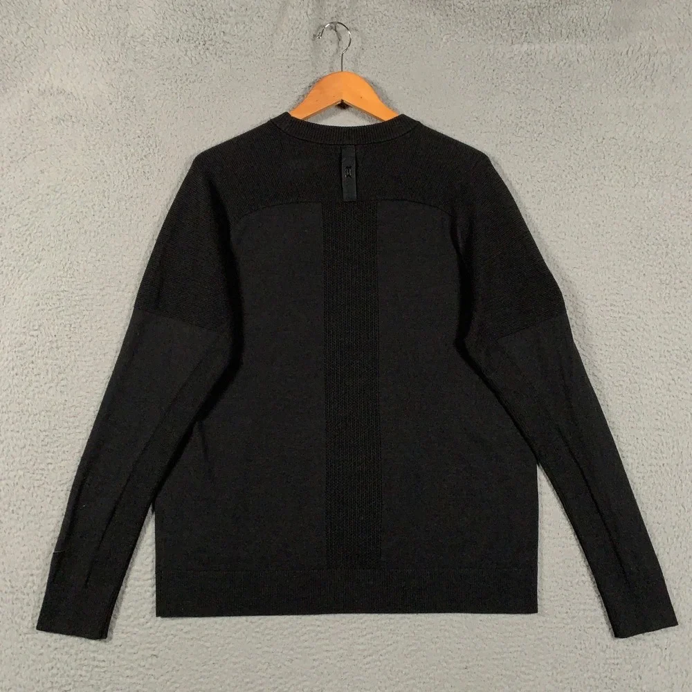 Nike Utah Jazz Tiger Woods Knit Golf Sweater Mens Large L Black 50th Anniversary